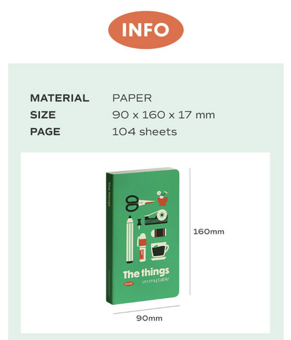 韓國  SLOW 筆記簿 - 8mm橫線* [預購貨品，下單後14天出貨]