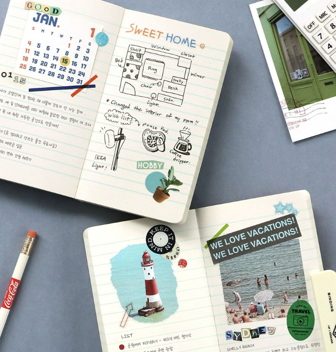 韓國  SLOW 筆記簿 - 8mm橫線* [預購貨品，下單後14天出貨]