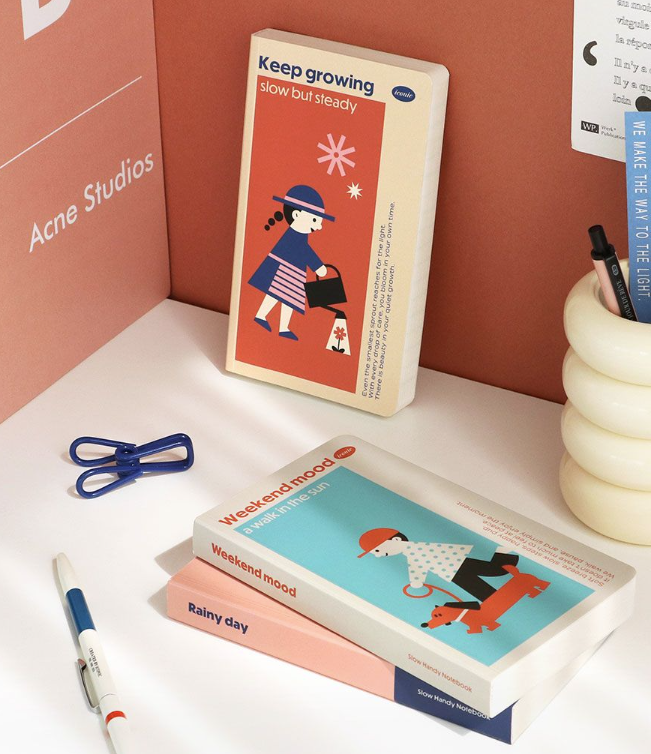 韓國  SLOW 筆記簿 - 8mm橫線* [預購貨品，下單後14天出貨]