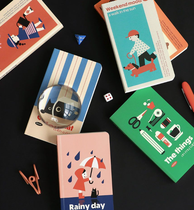 韓國  SLOW 筆記簿 - 8mm橫線* [預購貨品，下單後14天出貨]