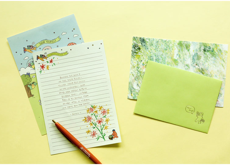 韓國 Jelly Bear 信紙套裝 - 4種設計  [預購貨品，下單後14天出貨]