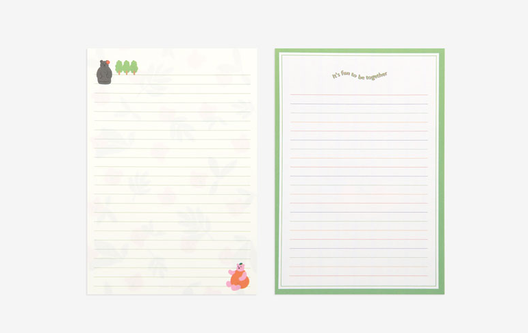 韓國 Jelly Bear 信紙套裝 - 4種設計  [預購貨品，下單後14天出貨]