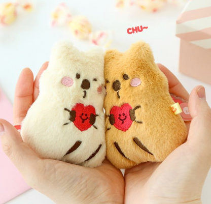 韓國 Quokka手抱心心 I Love You 公仔掛件匙扣* [預購貨品，下單後14天出貨]