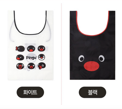 新品88折 ‼️ 韓國企鵝家族Pingu Collection可摺疊環保袋* [預購貨品，下單後14天出貨]