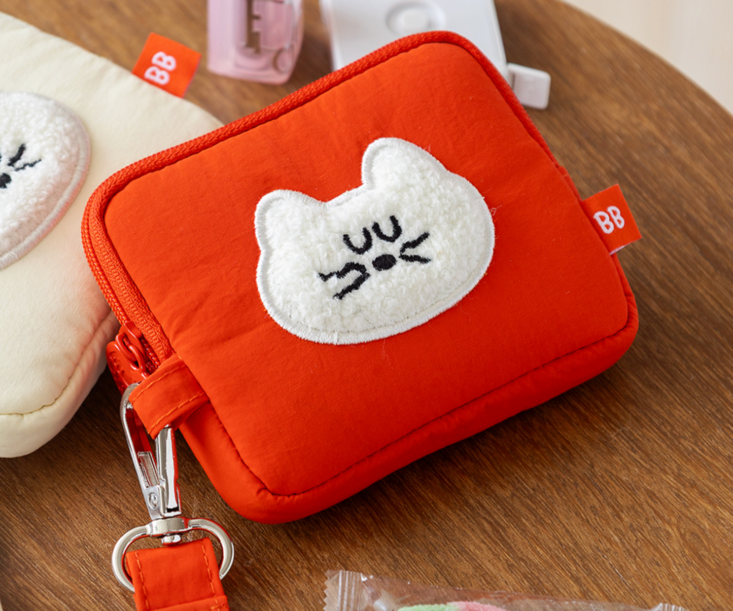 韓國Romane Mogry 貓咪 Card Wallet - 4 色選擇  * [預購貨品，下單後14天出貨]