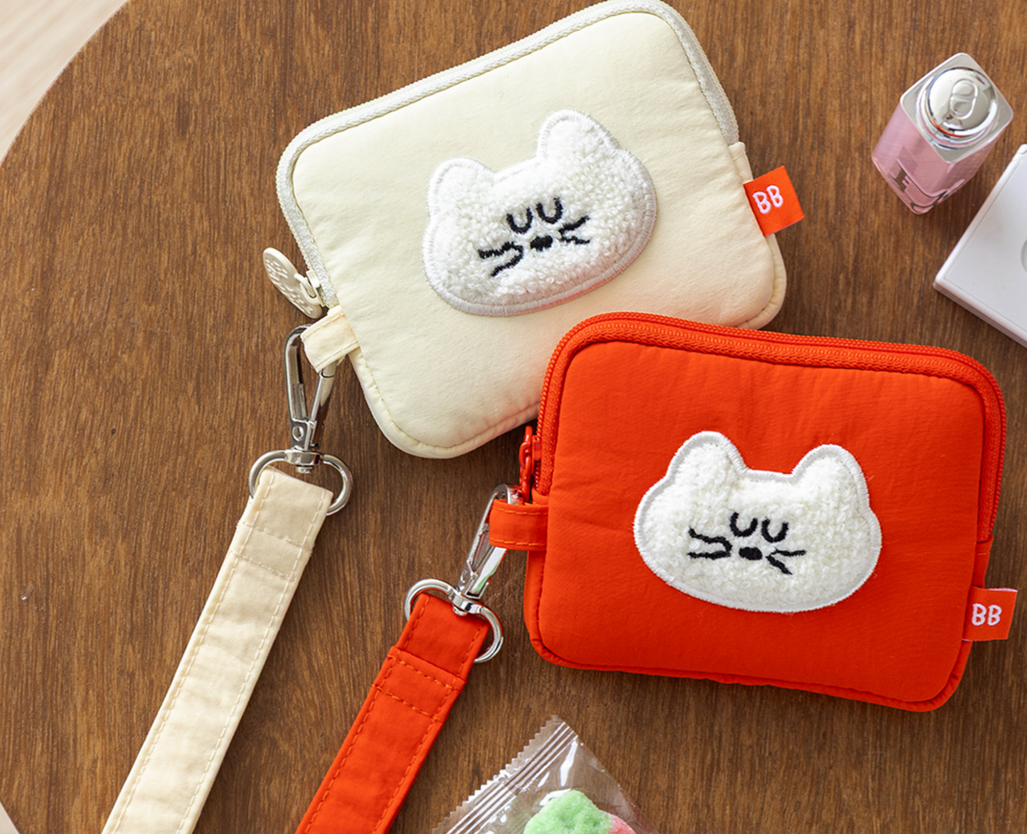 韓國Romane Mogry 貓咪 Card Wallet - 4 色選擇  * [預購貨品，下單後14天出貨]