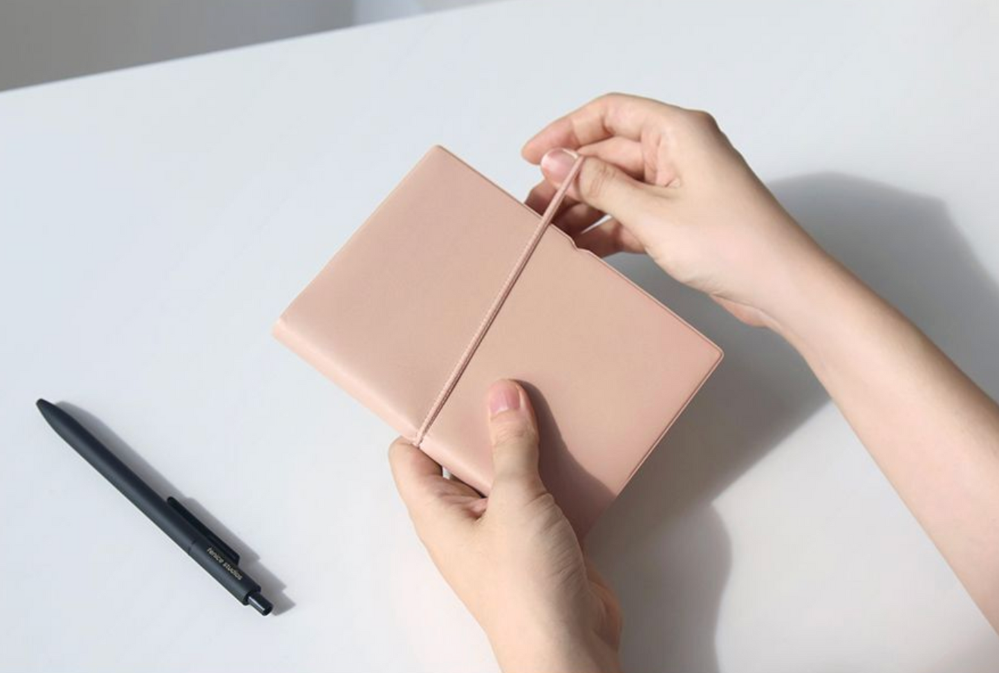 韓國  Fenice 人造皮革 筆記簿 - 橫線+空白內頁* [預購貨品，下單後14天出貨]