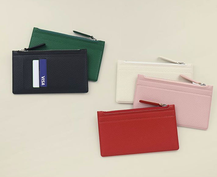 《新年限定‼️👛減$40》韓國 Fenice Studio Zip Up Cards Wallet - 5 色選擇  * [預購貨品，下單後14天出貨]