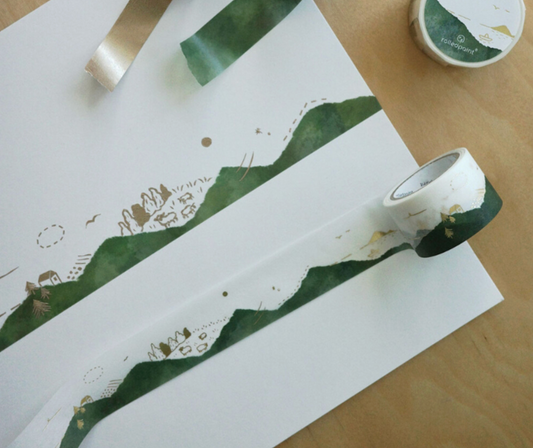 韓國 Rolled Paint - Paint in Season 熨金紙膠帶 - 夏日之森* [預購貨品，下單後14天出貨]
