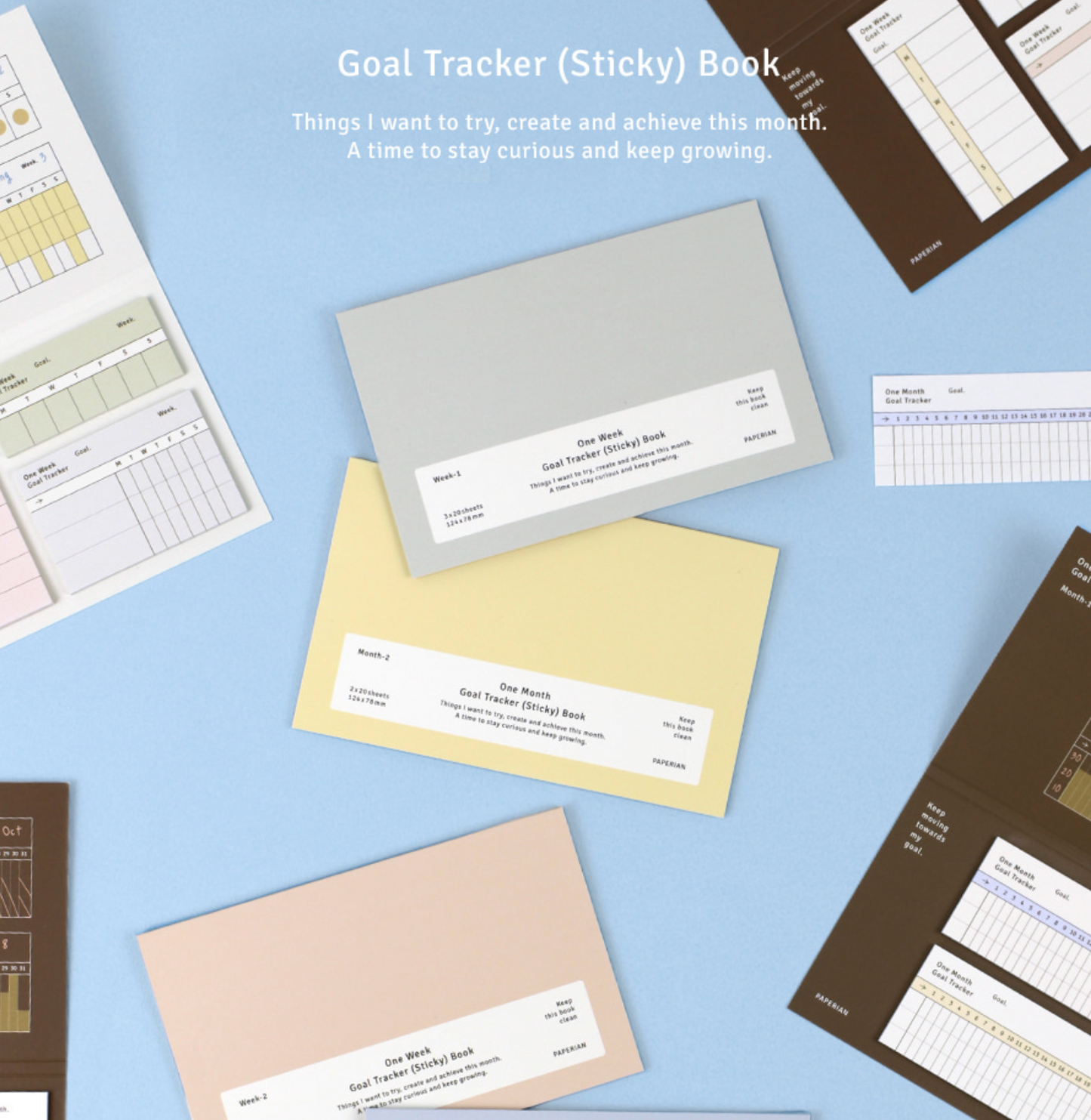 韓國Life Stationery Sticky Memo - Goal tracker 任務追踪🎯 * [預購貨品，下單後14天出貨]