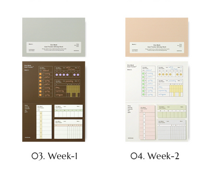 韓國Life Stationery Sticky Memo - Goal tracker 任務追踪🎯 * [預購貨品，下單後14天出貨]