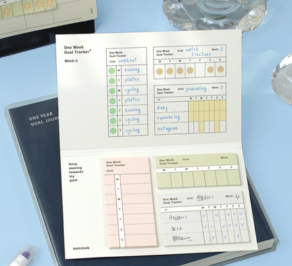韓國Life Stationery Sticky Memo - Goal tracker 任務追踪🎯 * [預購貨品，下單後14天出貨]