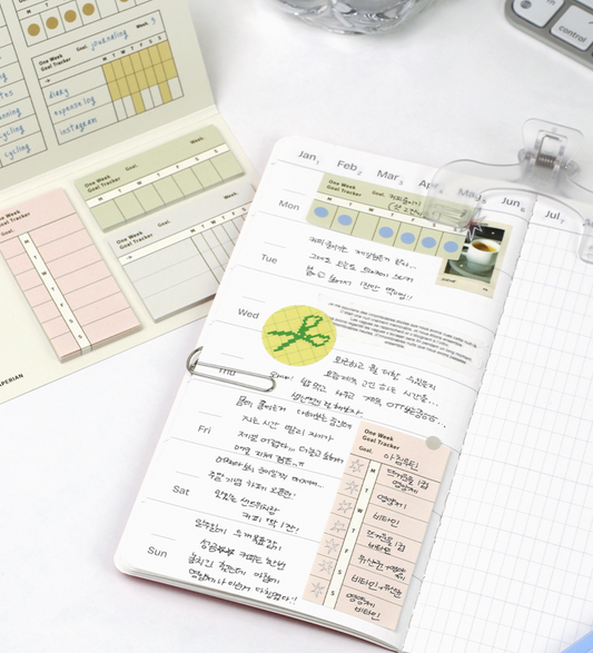 韓國Life Stationery Sticky Memo - Goal tracker 任務追踪🎯 * [預購貨品，下單後14天出貨]