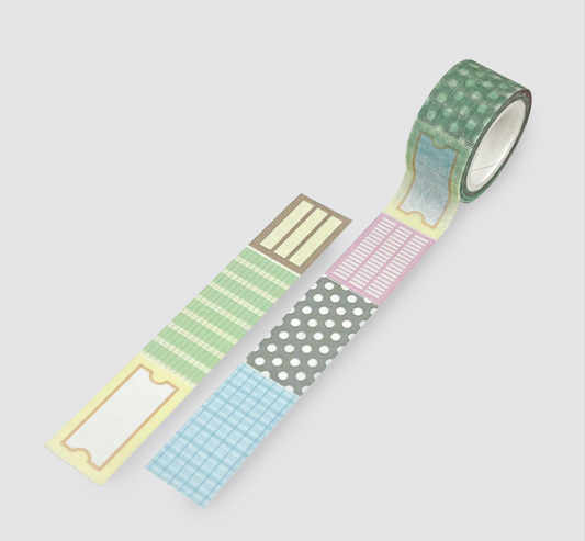 韓國 yoyil studio 功能紙膠帶（帶易撕裁綫） - Multi Label * [預購貨品，下單後14天出貨]