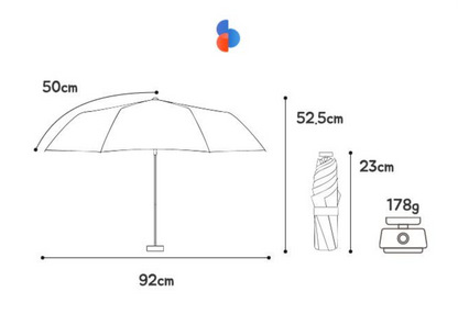 【雨天88折】Miffy 晴雨兩用 · 自動開關防UV 加大92CM 縮骨雨傘 * [預購貨品，下單後14天出貨]