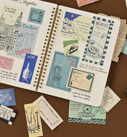 韓國Monolike 歐洲小鎮 拼貼素材包 Little town Label Stickers Pack *可書寫