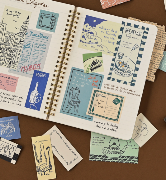 韓國Monolike 歐洲小鎮 拼貼素材包 Little town Label Stickers Pack *可書寫