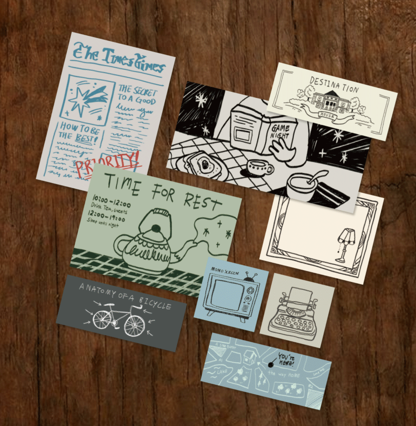 韓國Monolike 歐洲小鎮 拼貼素材包 Little town Label Stickers Pack *可書寫