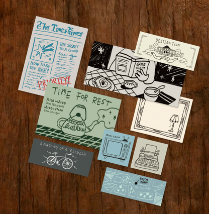 韓國Monolike 歐洲小鎮 拼貼素材包 Little town Label Stickers Pack *可書寫