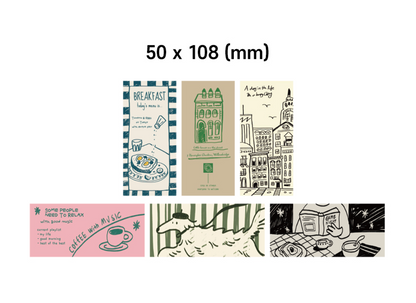 韓國Monolike 歐洲小鎮 拼貼素材包 Little town Label Stickers Pack *可書寫