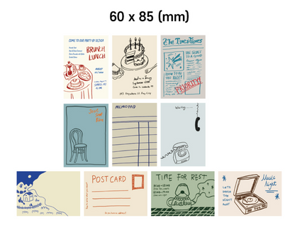 韓國Monolike 歐洲小鎮 拼貼素材包 Little town Label Stickers Pack *可書寫