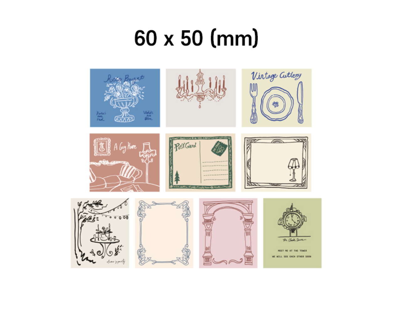 韓國Monolike 歐洲小鎮 拼貼素材包 Little town Label Stickers Pack *可書寫