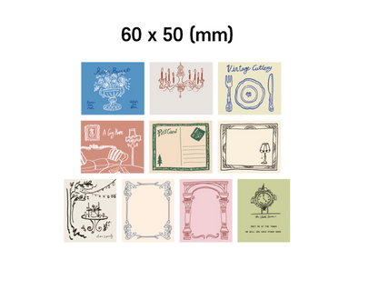 韓國Monolike 歐洲小鎮 拼貼素材包 Little town Label Stickers Pack *可書寫