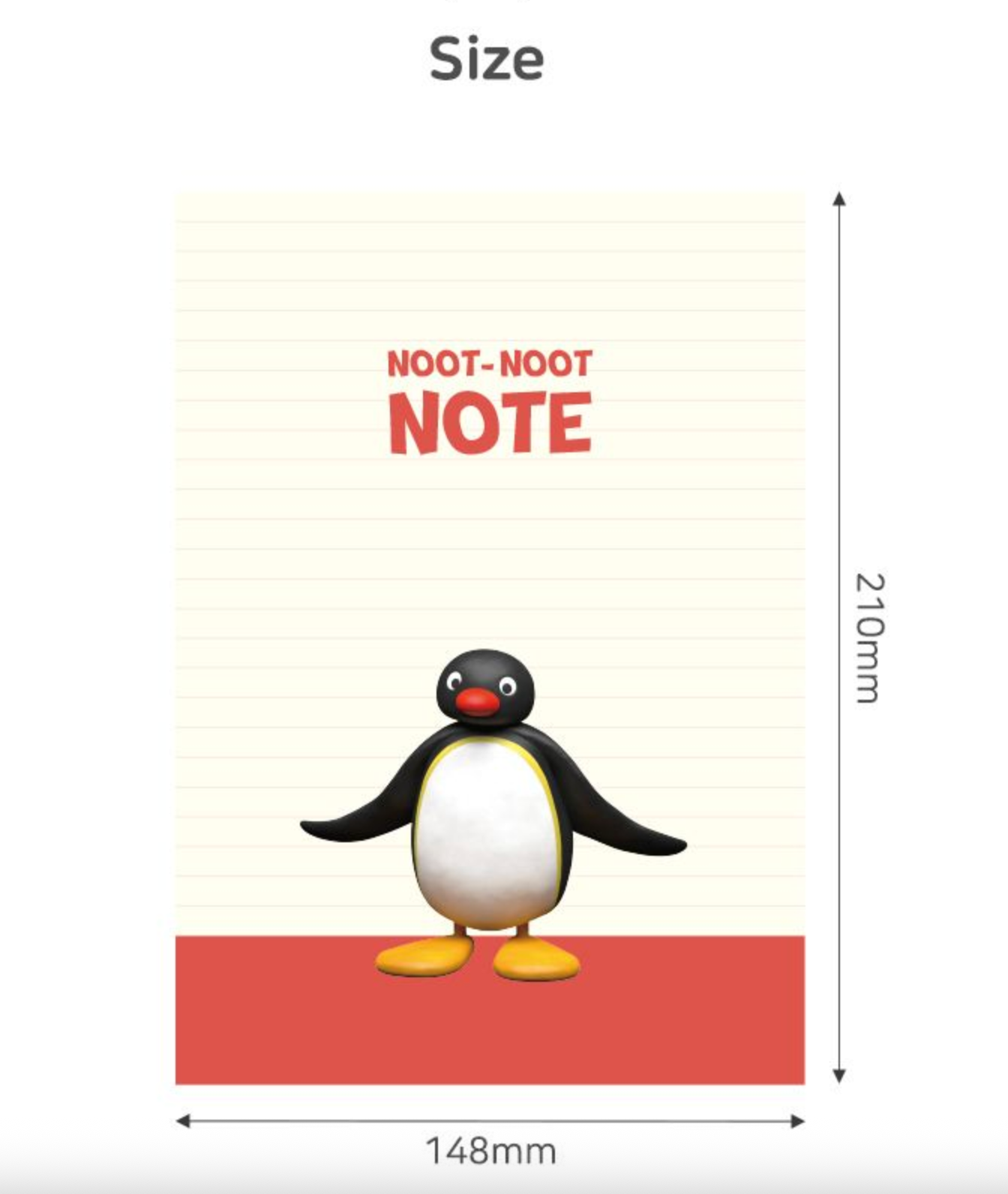 Pingu 筆記本 橫線/網格  [預購貨品，下單後14天出貨]