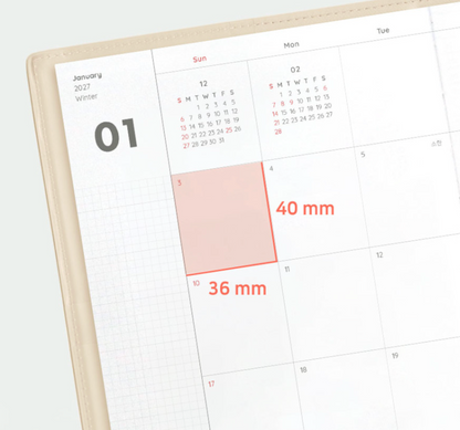 韓國 2027 Iconic Office Planner A5 size - 淨月計劃 [預購貨品，下單後14天出貨]