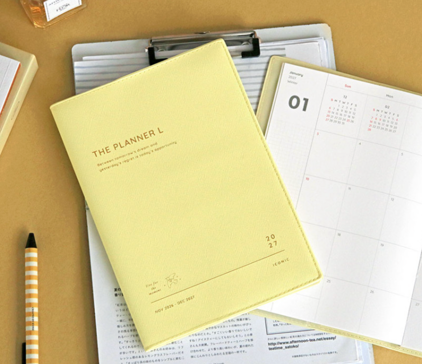 韓國 2027 Iconic Office Planner A5 size - 淨月計劃 [預購貨品，下單後14天出貨]