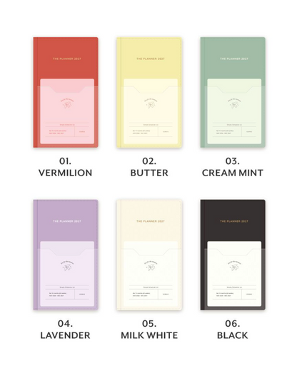 韓國 2027 Iconic Office Planner Pocket size 🌈月週計劃Schedule * [預購貨品，下單後14天出貨]