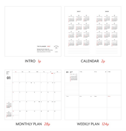 韓國 2027 Iconic Office Planner Pocket size 🌈月週計劃Schedule * [預購貨品，下單後14天出貨]