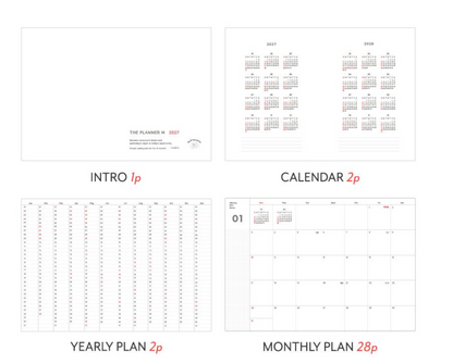 韓國 2027 Iconic Office Planner A5 size - 月週計劃 [預購貨品，下單後14天出貨]