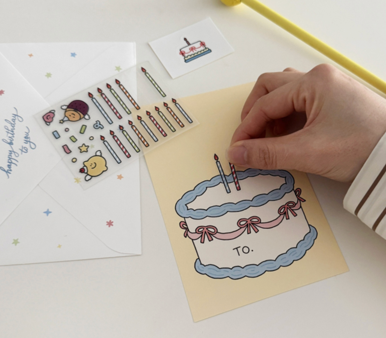 韓國Second morning DIY蛋糕生日卡