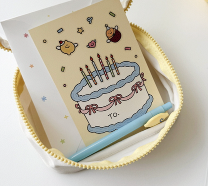 韓國Second morning DIY蛋糕生日卡