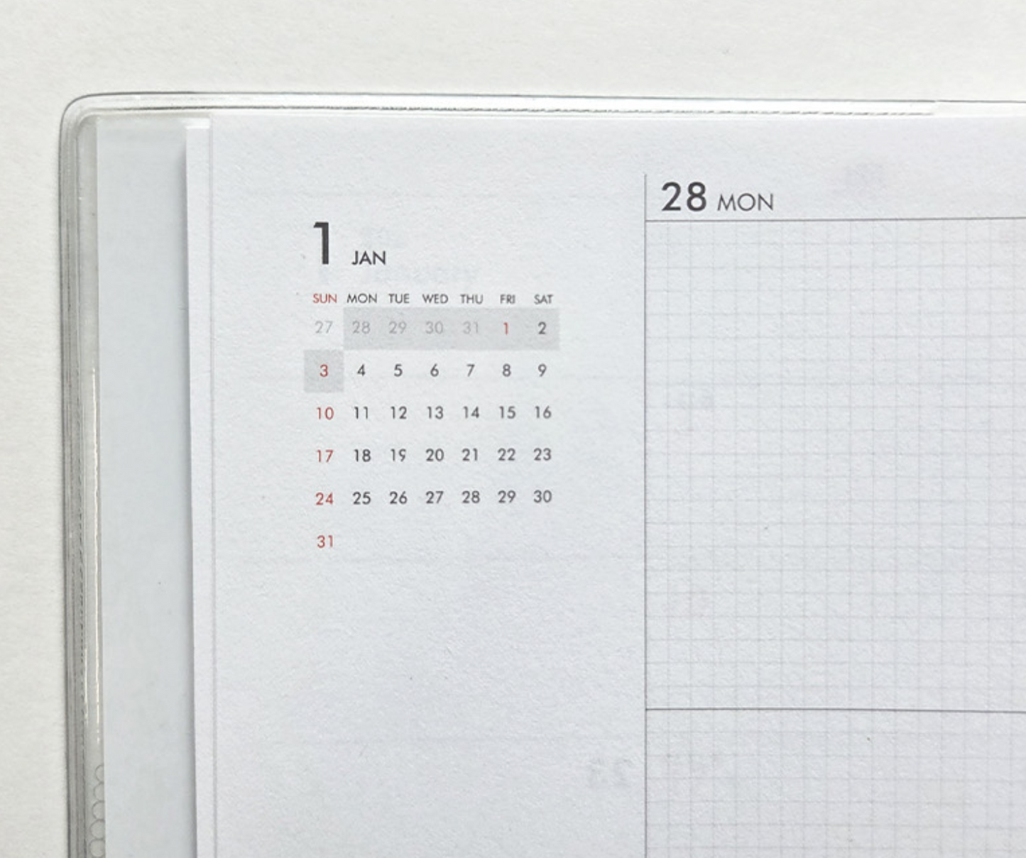 韓國 2027 PlanB. 橫向 🌈月週計劃Schedule * [預購貨品，下單後14天出貨]