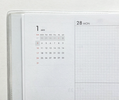 韓國 2027 PlanB. 橫向 🌈月週計劃Schedule * [預購貨品，下單後14天出貨]