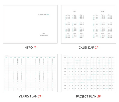 韓國 2027 Iconic My Flow A5 🌈月週計劃Schedule * [預購貨品，下單後14天出貨]