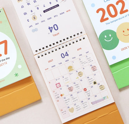 韓國 2027 INDIGO 心情記錄 桌上月曆 [預購貨品，下單後14天出貨]