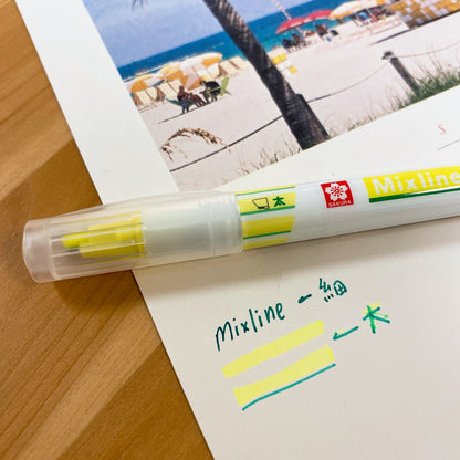 日本Sakura Mixline 雙頭粗幼螢光筆（Highlighter with underline ）