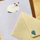 日本Miyuki Matsuo 信紙套裝 - 小白貓🐱