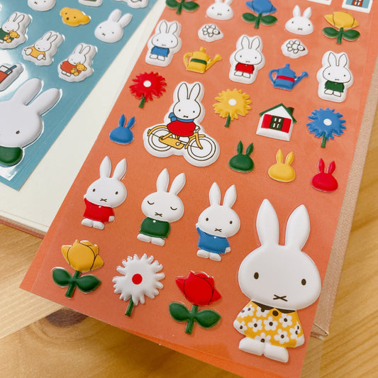 My Miffy 棉花糖系列軟軟貼紙 - Miffy 的花園