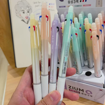 韓國Java Pen Pearl Collection 0.5 可擦擦3色筆 - 珍珠色筆桿系列