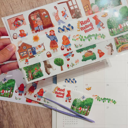 童話故事小紅帽與豺狼和紙貼紙 : 下集(50 枚)
