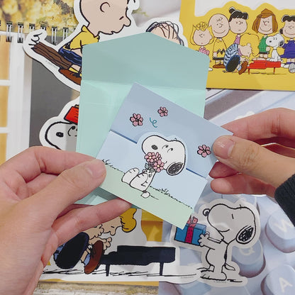 My Snoopy World 風琴式立體心意小卡 - 四款設計