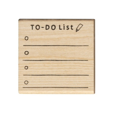 日本 I love Stamp 木製印章 - To Do List