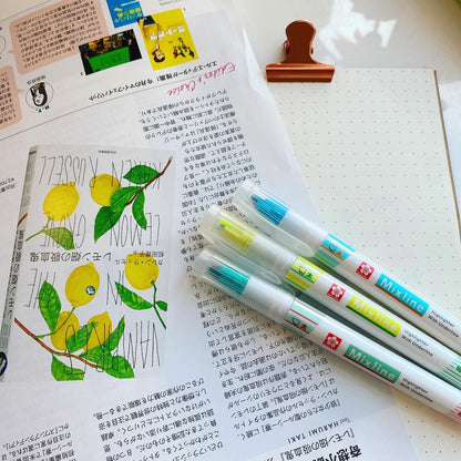 日本Sakura Mixline 雙頭粗幼螢光筆（Highlighter with underline ）