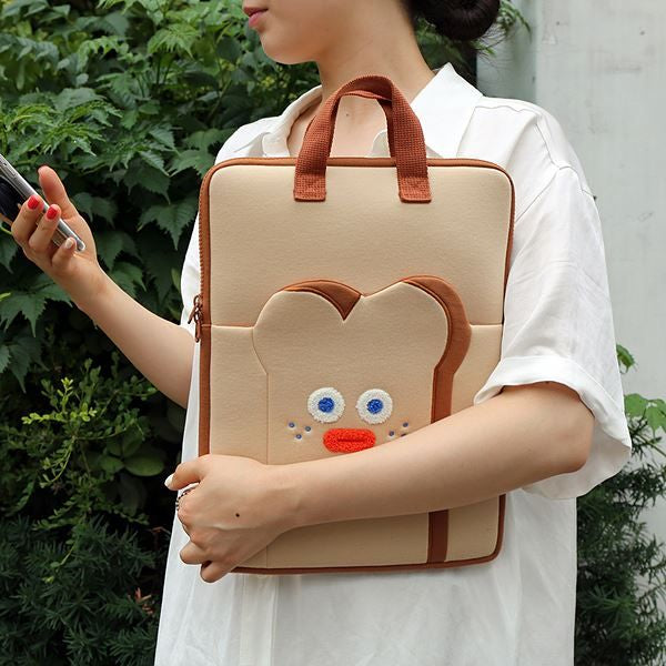 Brunch Brother Toast Family 13 inch Laptop Pouch - 打直式  (預購商品)