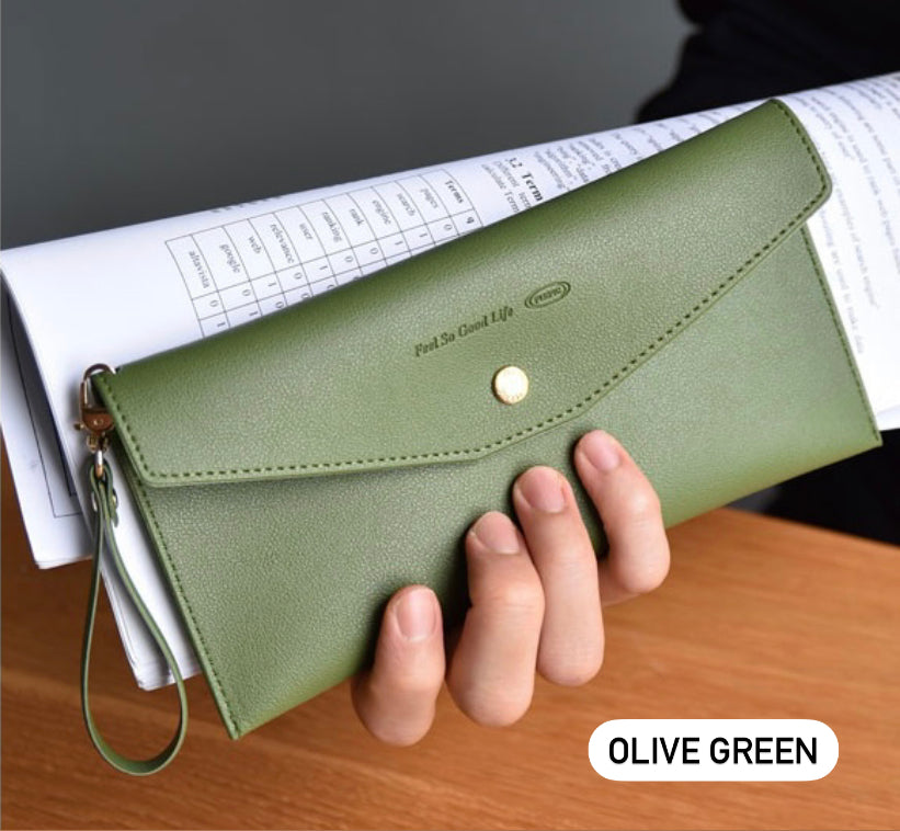 Life Stationery Leather 2 ways Pencil Wallet (9 color available)  (預購商品)