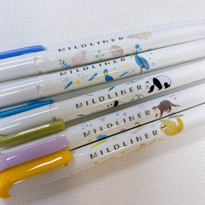 Zebra Mildliner 限定動物系列雙頭螢光筆